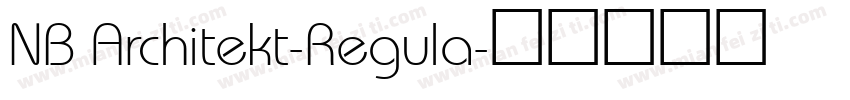 NB Architekt-Regula字体转换